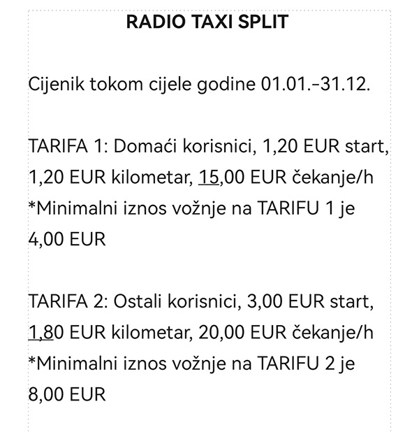 Radio Taxi Split